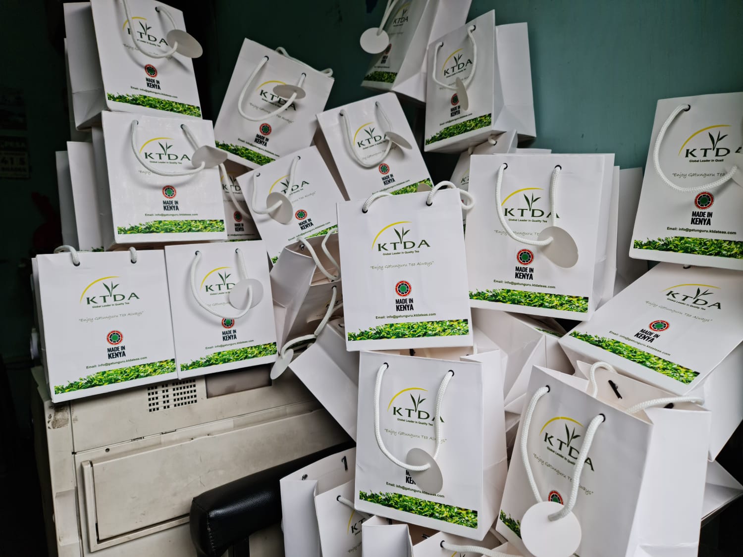 KTDA branded paper bags