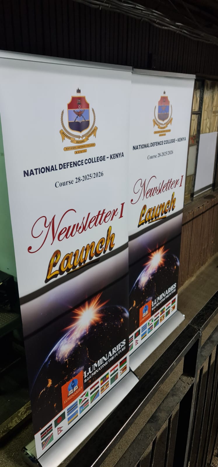 National Defence College rollup banners