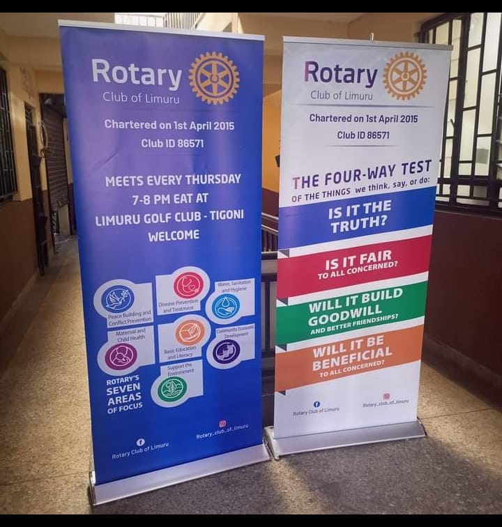 Rotary Club of Limuru rollup banners
