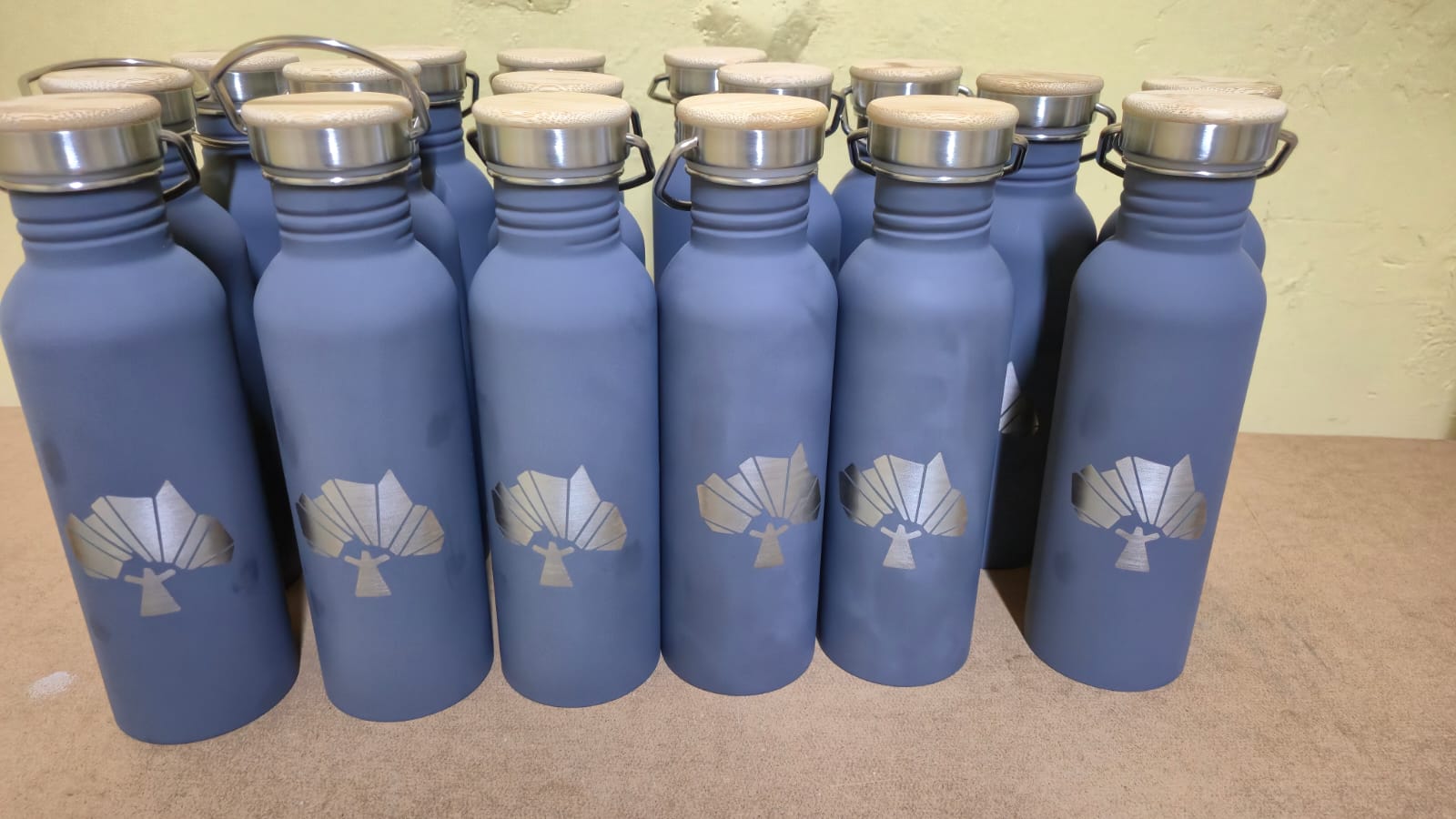 Branded steel bottles