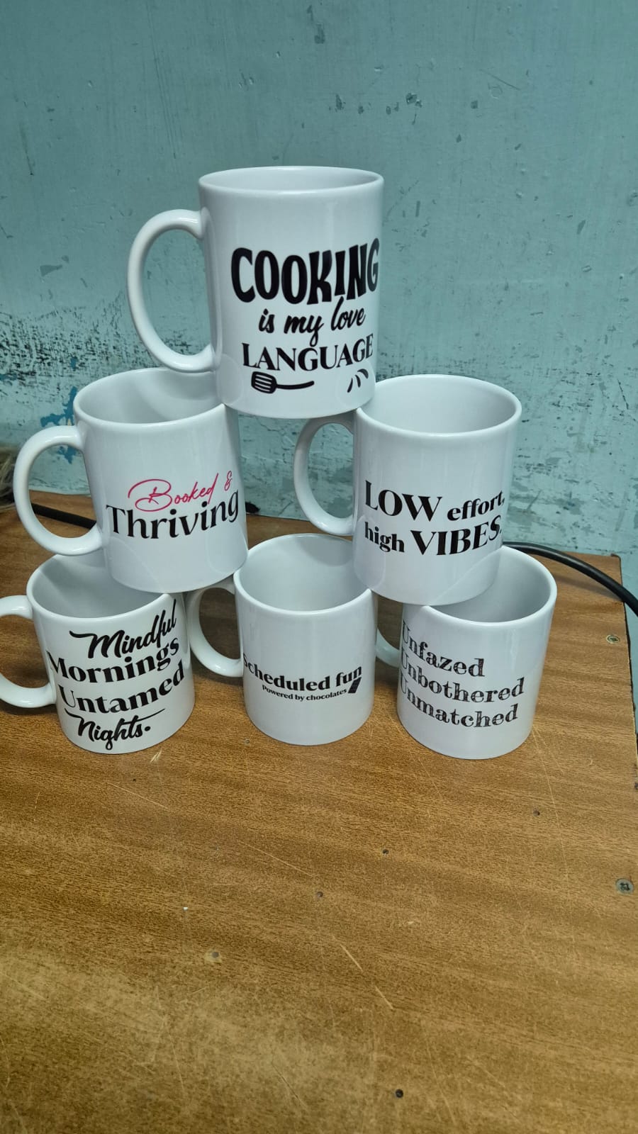 Custom printed mugs