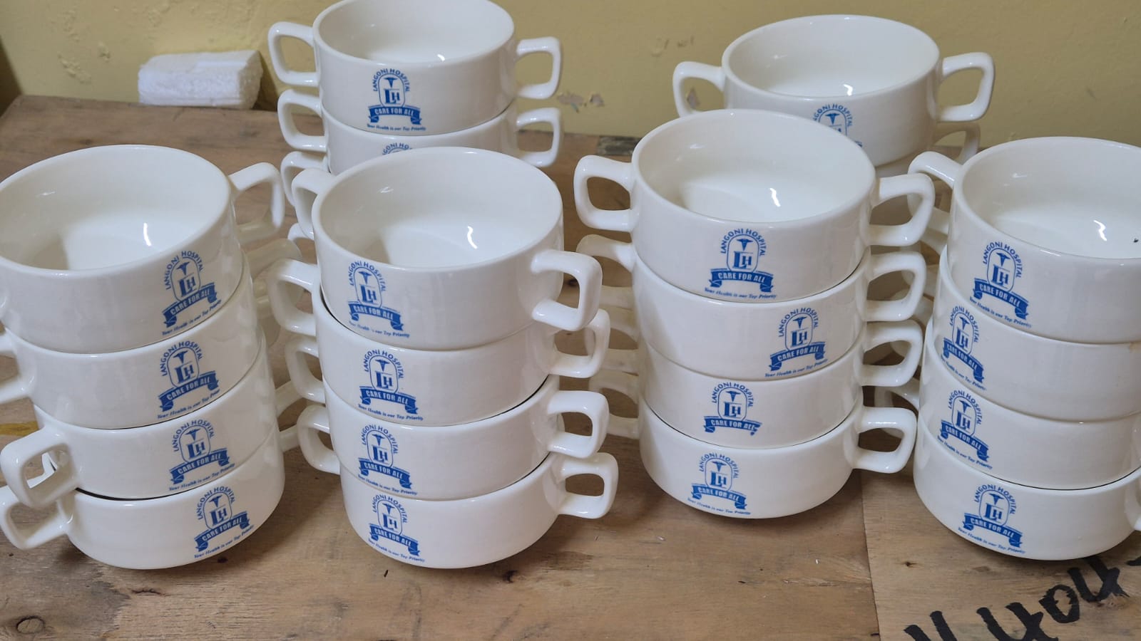 Langoni Hospital branded mugs